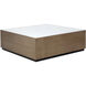 Shiloh 47.25 X 47.25 inch White / Black Coffee Table